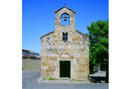 Masullas (Oristano), Église de San Leonardo, extérieur: façade